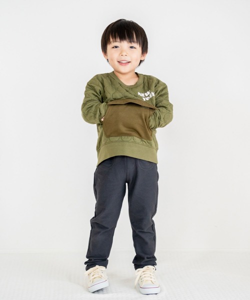 SKAPE（エスケープ）の「ﾎﾟｹｯﾄｷﾙﾄﾄﾚｰﾅｰ（スウェット・キッズ・グリーン/ホワイト・90cm/120cm/100cm/130cm/110cm）」の7枚目の写真