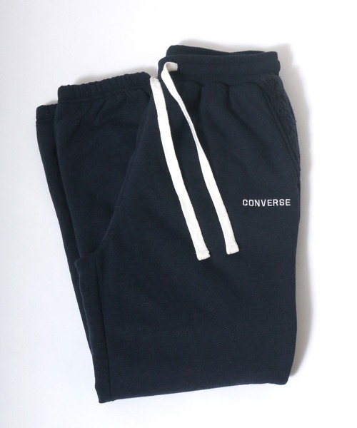 CONVERSE(コンバース)の「CONVERSE/コンバース 裏ボアウォーム スウェットジョガーパンツ(スウェットパンツ・メンズ・ブラック/ネイビー/グレー/チャコール・LL/M/L)」の4枚目の写真