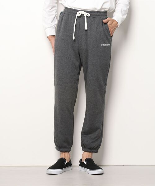 CONVERSE(コンバース)の「CONVERSE/コンバース 裏ボアウォーム スウェットジョガーパンツ(スウェットパンツ・メンズ・ブラック/ネイビー/グレー/チャコール・LL/M/L)」の9枚目の写真