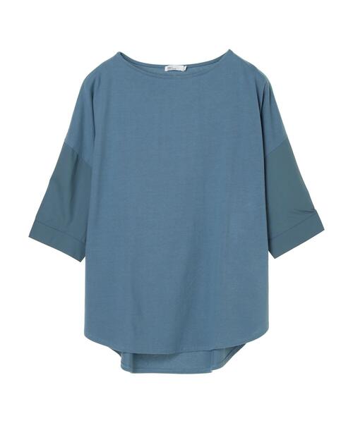 CRAFT STANDARD BOUTIQUE（クラフトスタンダードブティック）の「異素材ドッキングプルオーバー　＊（Tシャツ/カットソー・レディース・ブラック/ベージュ/サックスブルー/アイボリー/キャメル/グレー系その他5・M/L）」の10枚目の写真