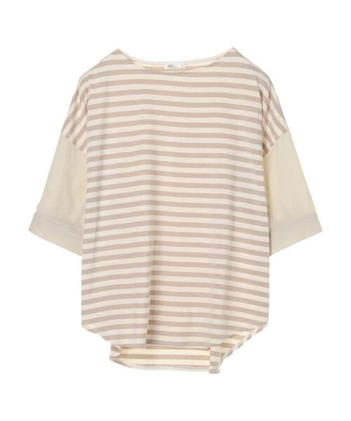 CRAFT STANDARD BOUTIQUE（クラフトスタンダードブティック）の「異素材ドッキングプルオーバー　＊（Tシャツ/カットソー・レディース・ブラック/ベージュ/サックスブルー/アイボリー/キャメル/グレー系その他5・M/L）」の11枚目の写真