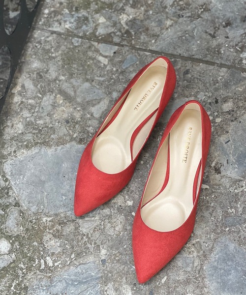 RIVE DROITE(リヴドロワ)の「美しいフォルムと定評の履き心地が魅力 ポインテッドパンプス(パンプス・レディース・ブラウン/ライトベージュ/レッド・36/37/38)」の1枚目の写真