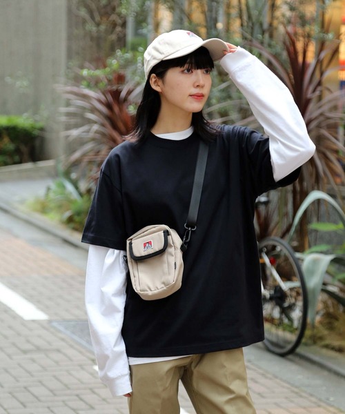 BEN DAVIS（ベンデイビス）の「【BEN DAVIS／ベンデイビス】フラップショルダー BDW-8159　前面ポケット付きミニショルダーバッグ（ショルダーバッグ・メンズ・ブラック/ベージュ/ブラウン/グレー・FREE）」の4枚目の写真