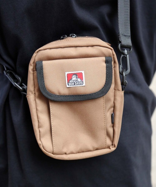 BEN DAVIS（ベンデイビス）の「【BEN DAVIS／ベンデイビス】フラップショルダー BDW-8159　前面ポケット付きミニショルダーバッグ（ショルダーバッグ・メンズ・ブラック/ベージュ/ブラウン/グレー・FREE）」の20枚目の写真