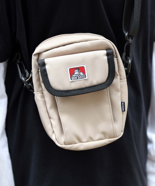 BEN DAVIS（ベンデイビス）の「【BEN DAVIS／ベンデイビス】フラップショルダー BDW-8159　前面ポケット付きミニショルダーバッグ（ショルダーバッグ・メンズ・ブラック/ベージュ/ブラウン/グレー・FREE）」の15枚目の写真