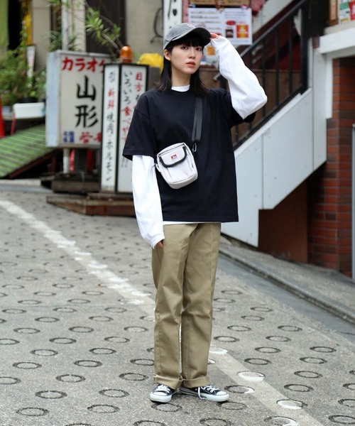 BEN DAVIS（ベンデイビス）の「【BEN DAVIS／ベンデイビス】フラップショルダー BDW-8159　前面ポケット付きミニショルダーバッグ（ショルダーバッグ・メンズ・ブラック/ベージュ/ブラウン/グレー・FREE）」の5枚目の写真