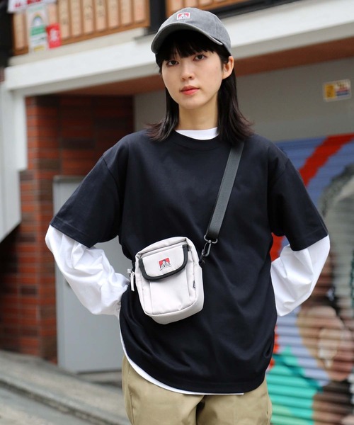 BEN DAVIS（ベンデイビス）の「【BEN DAVIS／ベンデイビス】フラップショルダー BDW-8159　前面ポケット付きミニショルダーバッグ（ショルダーバッグ・メンズ・ブラック/ベージュ/ブラウン/グレー・FREE）」の22枚目の写真