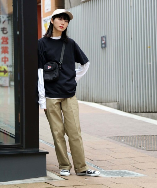 BEN DAVIS（ベンデイビス）の「【BEN DAVIS／ベンデイビス】フラップショルダー BDW-8159　前面ポケット付きミニショルダーバッグ（ショルダーバッグ・メンズ・ブラック/ベージュ/ブラウン/グレー・FREE）」の8枚目の写真