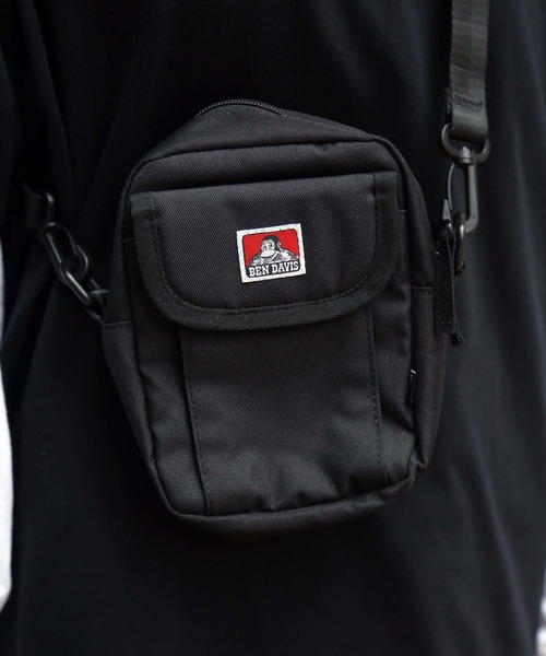 BEN DAVIS（ベンデイビス）の「【BEN DAVIS／ベンデイビス】フラップショルダー BDW-8159　前面ポケット付きミニショルダーバッグ（ショルダーバッグ・メンズ・ブラック/ベージュ/ブラウン/グレー・FREE）」の6枚目の写真