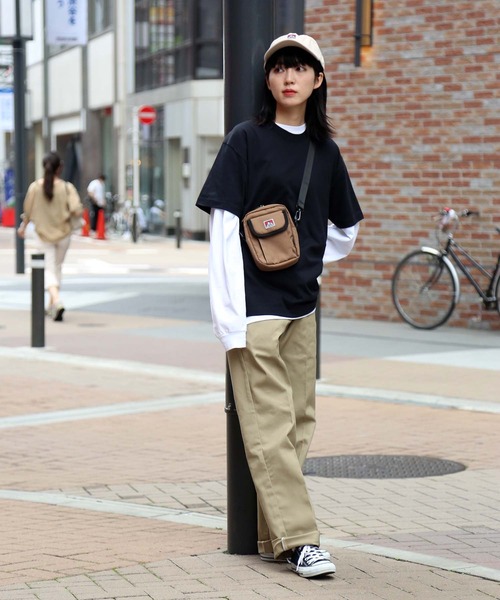 BEN DAVIS（ベンデイビス）の「【BEN DAVIS／ベンデイビス】フラップショルダー BDW-8159　前面ポケット付きミニショルダーバッグ（ショルダーバッグ・メンズ・ブラック/ベージュ/ブラウン/グレー・FREE）」の14枚目の写真