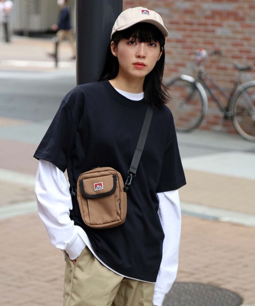 BEN DAVIS（ベンデイビス）の「【BEN DAVIS／ベンデイビス】フラップショルダー BDW-8159　前面ポケット付きミニショルダーバッグ（ショルダーバッグ・メンズ・ブラック/ベージュ/ブラウン/グレー・FREE）」の11枚目の写真