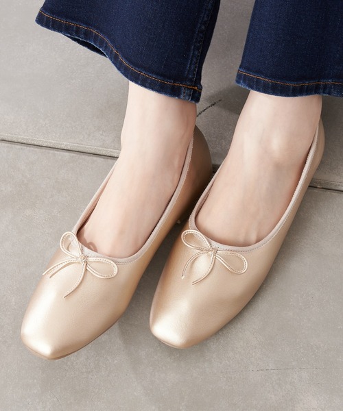 CIAOPANIC TYPY（チャオパニックティピー）の「ファーバレエシューズ（バレエシューズ・レディース・シルバー/ブラック/ゴールド/ブラウン/アイボリー・37/38/39/36）」の8枚目の写真