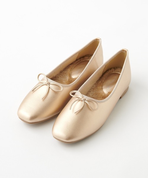 CIAOPANIC TYPY（チャオパニックティピー）の「ファーバレエシューズ（バレエシューズ・レディース・シルバー/ブラック/ゴールド/ブラウン/アイボリー・37/38/39/36）」の10枚目の写真