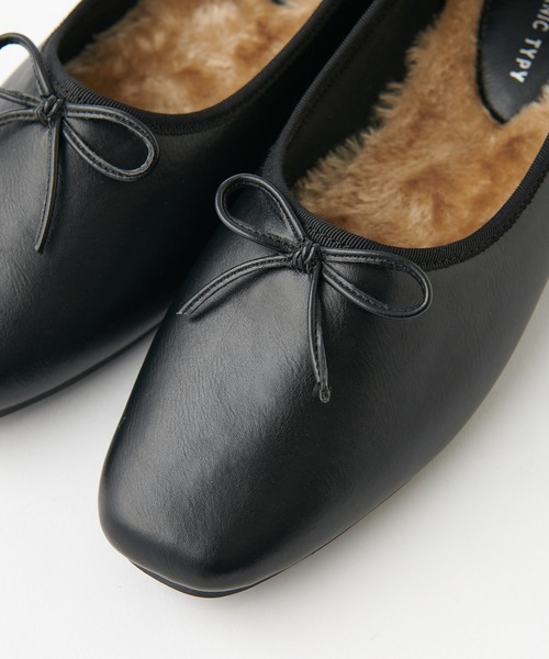 CIAOPANIC TYPY（チャオパニックティピー）の「ファーバレエシューズ（バレエシューズ・レディース・シルバー/ブラック/ゴールド/ブラウン/アイボリー・37/38/39/36）」の17枚目の写真