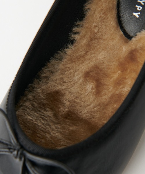 CIAOPANIC TYPY（チャオパニックティピー）の「ファーバレエシューズ（バレエシューズ・レディース・シルバー/ブラック/ゴールド/ブラウン/アイボリー・37/38/39/36）」の19枚目の写真