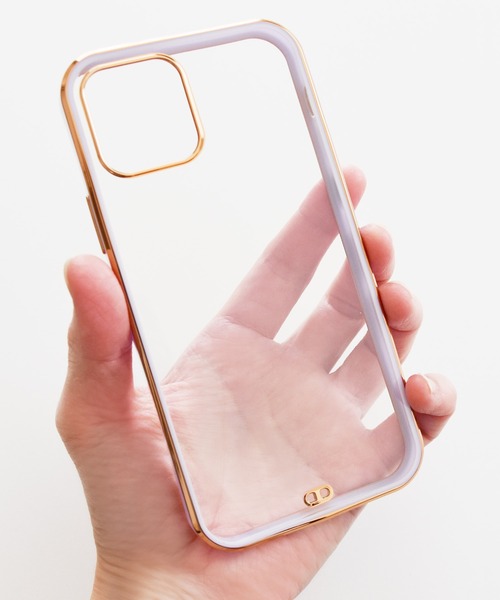 Lace Ladies(レースレディース)の「ゴールドフレーム クリア スマホケース(スマホケース/カバー・レディース・ラベンダー/グリーン/ブラック/ピンク/ホワイト・B/F/J/A/H/I/K/E/C/D/G/Q/P/O/R/X/U/V/W)」の15枚目の写真