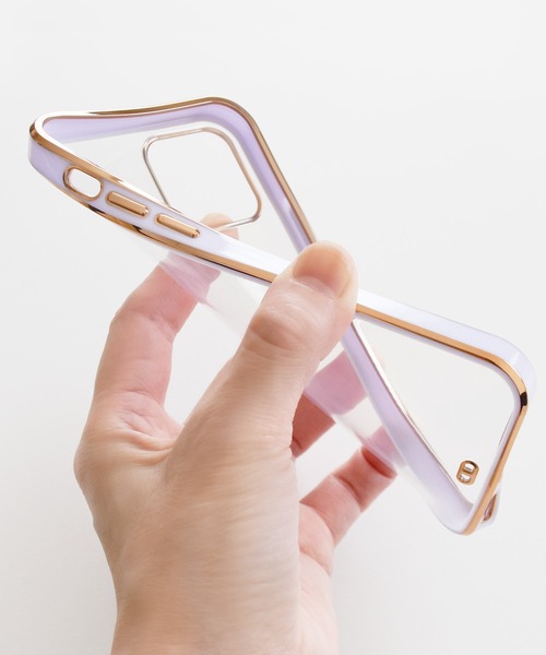 Lace Ladies(レースレディース)の「ゴールドフレーム クリア スマホケース(スマホケース/カバー・レディース・ラベンダー/グリーン/ブラック/ピンク/ホワイト・B/F/J/A/H/I/K/E/C/D/G/Q/P/O/R/X/U/V/W)」の16枚目の写真