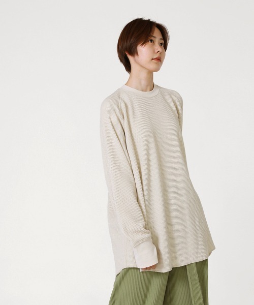 BALLAST ARK（バラストアーク）の「BALLAST ARK / バラストアーク：Raglan Thermal L/S Tee：BA04-T001[AST]（Tシャツ/カットソー・メンズ・ブラック/ベージュ系その他・M/L）」の8枚目の写真