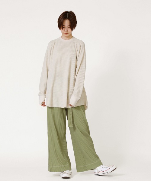 BALLAST ARK（バラストアーク）の「BALLAST ARK / バラストアーク：Raglan Thermal L/S Tee：BA04-T001[AST]（Tシャツ/カットソー・メンズ・ブラック/ベージュ系その他・M/L）」の5枚目の写真