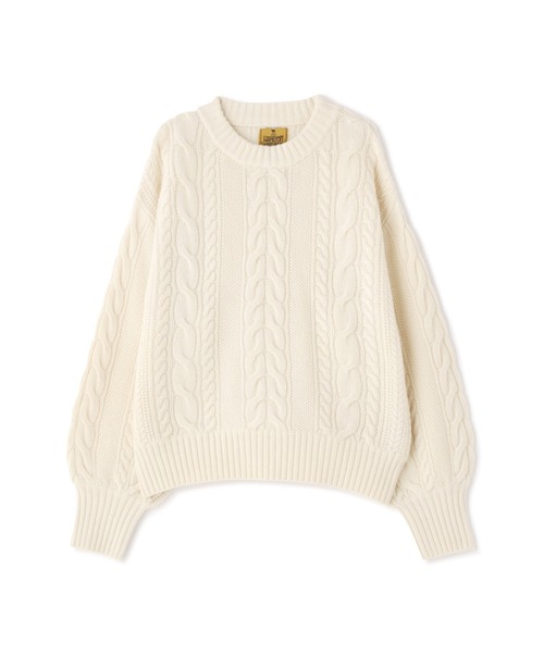 N.（N. Natural Beauty Basic）（エヌエヌナチュラルビューティーベーシック）の「◆ハミルトンナイロンニット（ニット/セーター・レディース・ネイビー/オフホワイト/ベージュ・MEDIUM）」の9枚目の写真