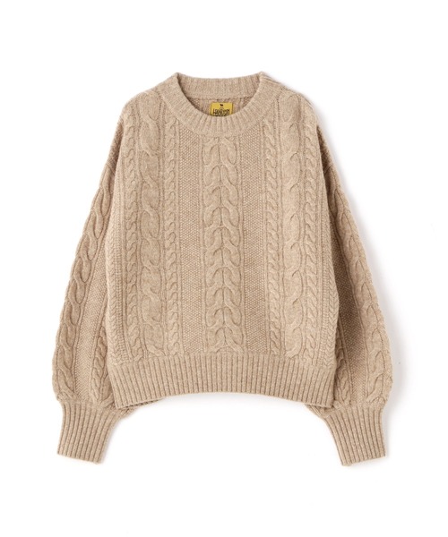 N.（N. Natural Beauty Basic）（エヌエヌナチュラルビューティーベーシック）の「◆ハミルトンナイロンニット（ニット/セーター・レディース・ネイビー/オフホワイト/ベージュ・MEDIUM）」の11枚目の写真