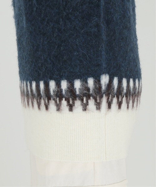 journal standard L'essage(ジャーナルスタンダードレサージュ)の「フェアアイルジャガードプルオーバー◆(ニット/セーター・レディース・ベージュ/グリーン・FREE)」の8枚目の写真