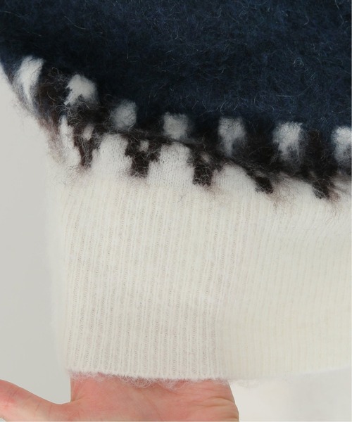 journal standard L'essage(ジャーナルスタンダードレサージュ)の「フェアアイルジャガードプルオーバー◆(ニット/セーター・レディース・ベージュ/グリーン・FREE)」の17枚目の写真