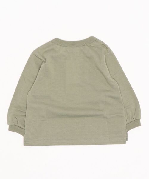 petit main（プティマイン）の「【GOODPRICE】袖リブアソート長T（Tシャツ/カットソー・キッズ・チャコール/ベージュ/アイボリー/ライトカーキ・100cm/80ｃｍ/110cm/120cm/90cm/130cm）」の5枚目の写真
