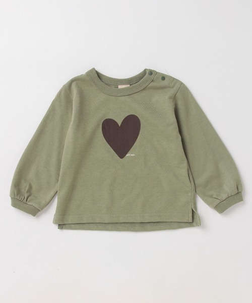 petit main（プティマイン）の「【GOODPRICE】袖リブアソート長T（Tシャツ/カットソー・キッズ・チャコール/ベージュ/アイボリー/ライトカーキ・100cm/80ｃｍ/110cm/120cm/90cm/130cm）」の4枚目の写真