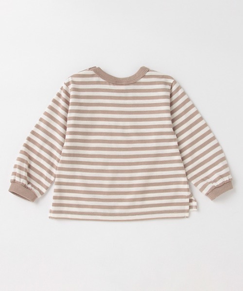 petit main（プティマイン）の「【GOODPRICE】袖リブアソート長T（Tシャツ/カットソー・キッズ・チャコール/ベージュ/アイボリー/ライトカーキ・100cm/80ｃｍ/110cm/120cm/90cm/130cm）」の6枚目の写真