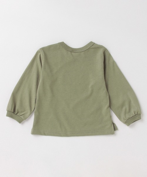 petit main（プティマイン）の「【GOODPRICE】袖リブアソート長T（Tシャツ/カットソー・キッズ・チャコール/ベージュ/アイボリー/ライトカーキ・100cm/80ｃｍ/110cm/120cm/90cm/130cm）」の7枚目の写真