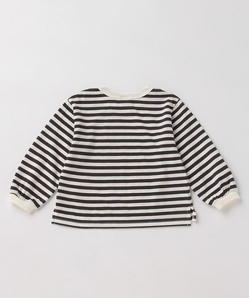 petit main（プティマイン）の「【GOODPRICE】袖リブアソート長T（Tシャツ/カットソー・キッズ・チャコール/ベージュ/アイボリー/ライトカーキ・100cm/80ｃｍ/110cm/120cm/90cm/130cm）」の8枚目の写真