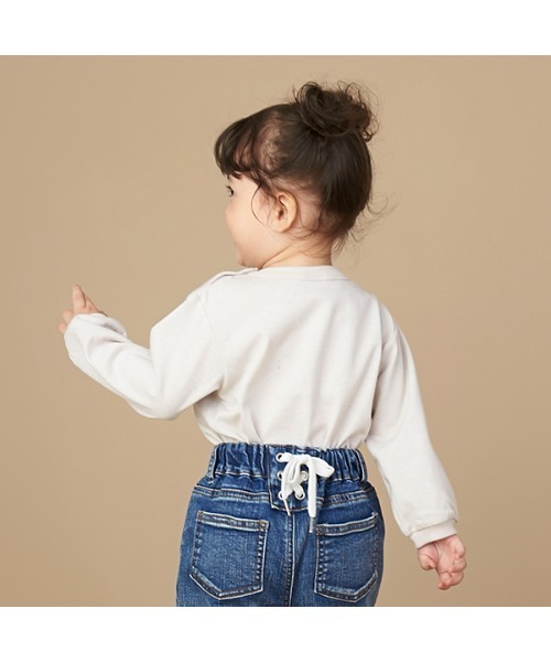 petit main（プティマイン）の「【GOODPRICE】袖リブアソート長T（Tシャツ/カットソー・キッズ・チャコール/ベージュ/アイボリー/ライトカーキ・100cm/80ｃｍ/110cm/120cm/90cm/130cm）」の19枚目の写真