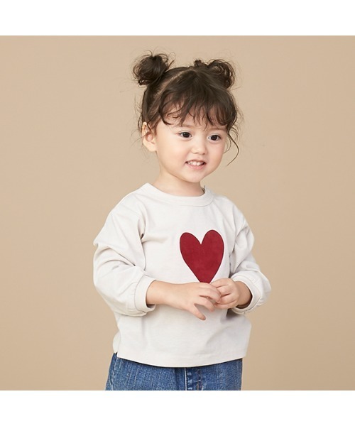 petit main（プティマイン）の「【GOODPRICE】袖リブアソート長T（Tシャツ/カットソー・キッズ・チャコール/ベージュ/アイボリー/ライトカーキ・100cm/80ｃｍ/110cm/120cm/90cm/130cm）」の21枚目の写真