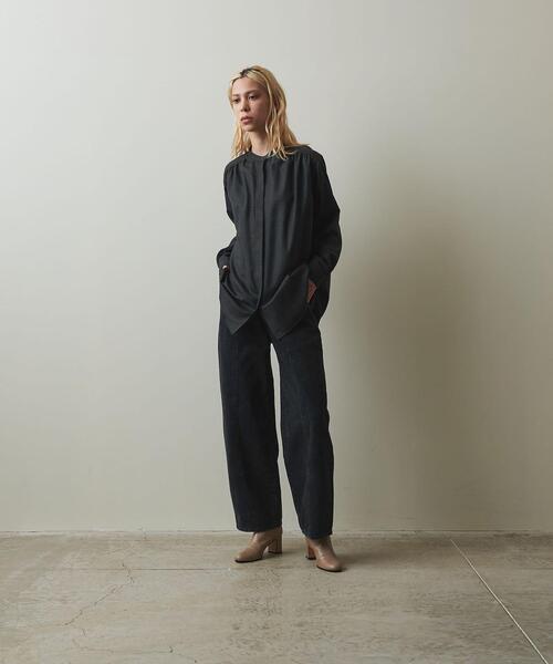 Steven Alan（スティーブンアラン）の「＜Steven Alan＞GATHER BLOUSE/ブラウス（シャツ/ブラウス・レディース・オフホワイト/ダークグレー・S/M）」の10枚目の写真