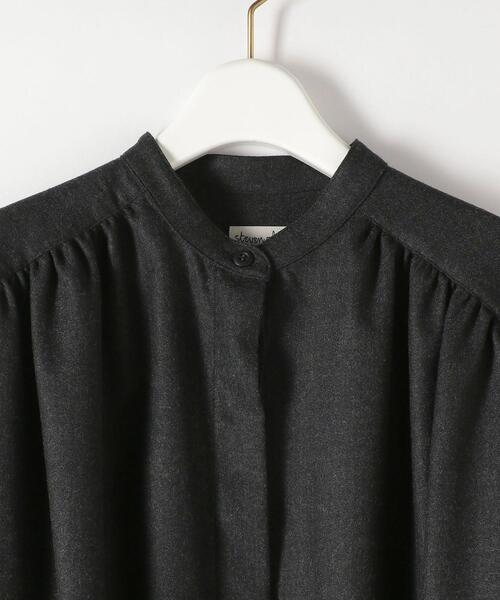 Steven Alan（スティーブンアラン）の「＜Steven Alan＞GATHER BLOUSE/ブラウス（シャツ/ブラウス・レディース・オフホワイト/ダークグレー・S/M）」の13枚目の写真