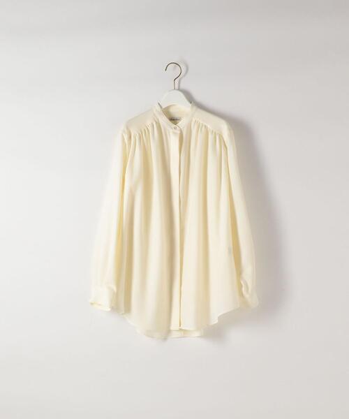 Steven Alan（スティーブンアラン）の「＜Steven Alan＞GATHER BLOUSE/ブラウス（シャツ/ブラウス・レディース・オフホワイト/ダークグレー・S/M）」の18枚目の写真