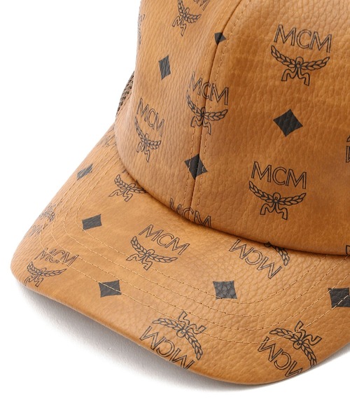 MCM（エムシーエム）の「MCM/エムシーエム/総柄キャップ/Cap（キャップ・メンズ・ブラウン/ブラック・FREE）」の4枚目の写真