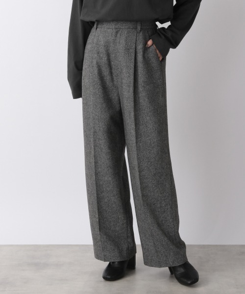 LOWRYS FARM(ローリーズファーム)の「ウールMIXワイドパンツ 229742(その他パンツ・レディース・グレー/ベージュ・LARGE/MEDIUM)」の2枚目の写真