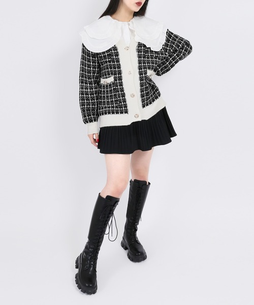 WC（ダブル シー）の「ダブルフリルブラウス（シャツ/ブラウス・レディース・ホワイト/ブラック・FREE）」の5枚目の写真