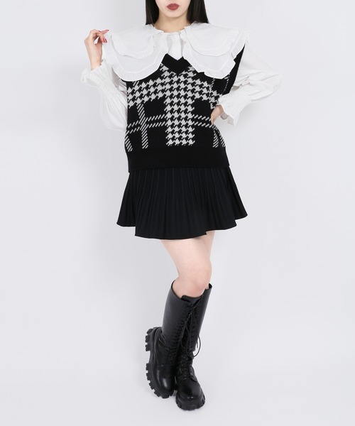 WC（ダブル シー）の「ダブルフリルブラウス（シャツ/ブラウス・レディース・ホワイト/ブラック・FREE）」の9枚目の写真