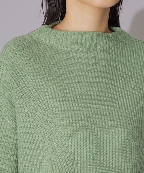 NATURAL BEAUTY BASIC(ナチュラルビューティーベーシック)の「寄せ柄フォルムニット(ニット/セーター・レディース・ベージュ/ラベンダー/ライトグリーン・MEDIUM)」の6枚目の写真