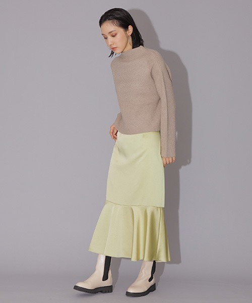 NATURAL BEAUTY BASIC(ナチュラルビューティーベーシック)の「寄せ柄フォルムニット(ニット/セーター・レディース・ベージュ/ラベンダー/ライトグリーン・MEDIUM)」の16枚目の写真