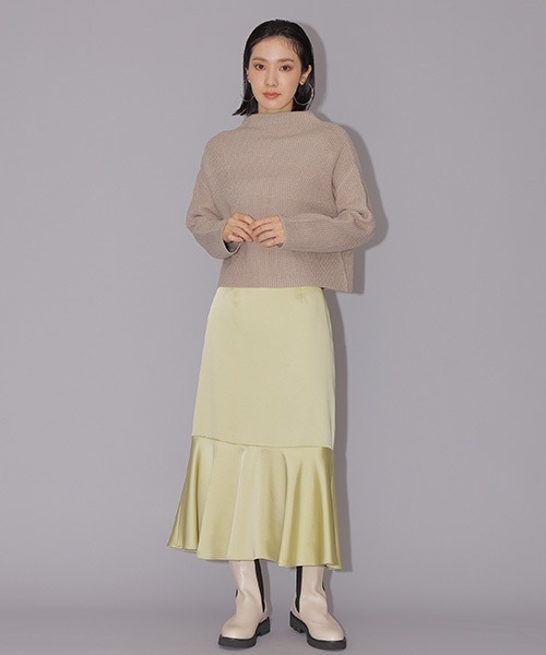 NATURAL BEAUTY BASIC(ナチュラルビューティーベーシック)の「寄せ柄フォルムニット(ニット/セーター・レディース・ベージュ/ラベンダー/ライトグリーン・MEDIUM)」の17枚目の写真