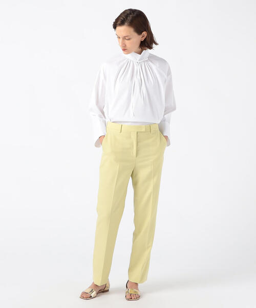 TOMORROWLAND （トゥモローランド）の「ストレッチブロード オープンカラーブラウス（シャツ/ブラウス・レディース・ネイビー/ミント/ホワイト・36）」の6枚目の写真