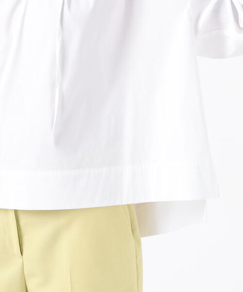 TOMORROWLAND （トゥモローランド）の「ストレッチブロード オープンカラーブラウス（シャツ/ブラウス・レディース・ネイビー/ミント/ホワイト・36）」の13枚目の写真