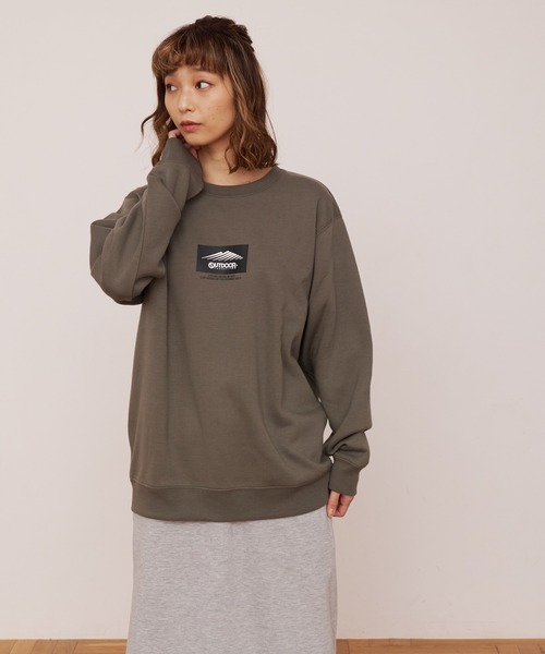 OUTDOOR PRODUCTS APPAREL(アウトドアプロダクツアパレル)の「裏フリースロゴスウェットトレーナー ルーズシルエット(スウェット・メンズ・オリーブ/アイボリー/ブラック/ライトブラウン・X-LARGE/MEDIUM/LARGE)」の12枚目の写真