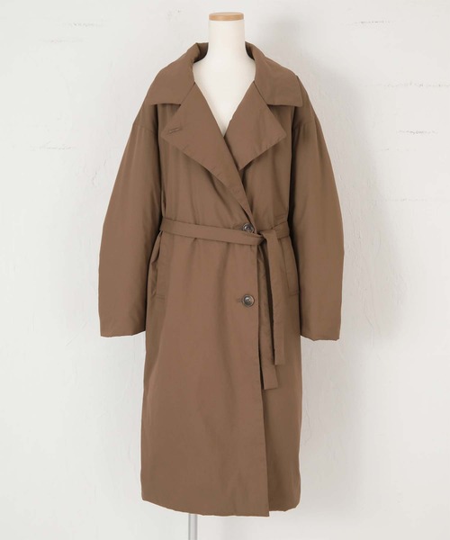 titivate（ティティベイト）の「ﾊﾟﾃﾞｯﾄ中綿ｺｰﾄ（その他アウター・レディース・ブラウン/アイボリー/ベージュ・M/L/S）」の16枚目の写真