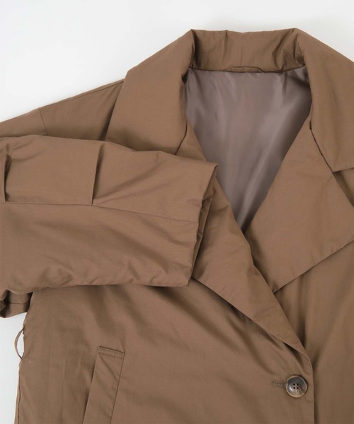 titivate（ティティベイト）の「ﾊﾟﾃﾞｯﾄ中綿ｺｰﾄ（その他アウター・レディース・ブラウン/アイボリー/ベージュ・M/L/S）」の18枚目の写真