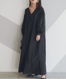 kaene | ボリュームスリーブAラインワンピース(ドレス)